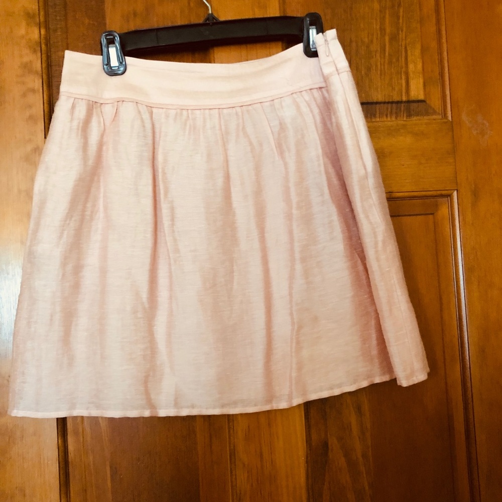 Loft peach summer skirt with pockets - size 6